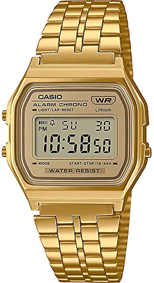 Casio Unisex Vintage Collection A158WETG-9AVT Digital Watch Gold