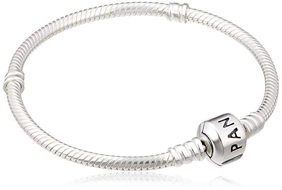 PANDORA Sterling Silver Barrel Clasp Bracelet 6.7 Inch 590702HV-17