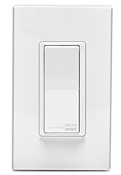 Leviton DW15S-1BZ Decora Smart Wi-Fi 15A Universal LED/Incandescent Switch, No Hub Required, Works with Amazon Alexa