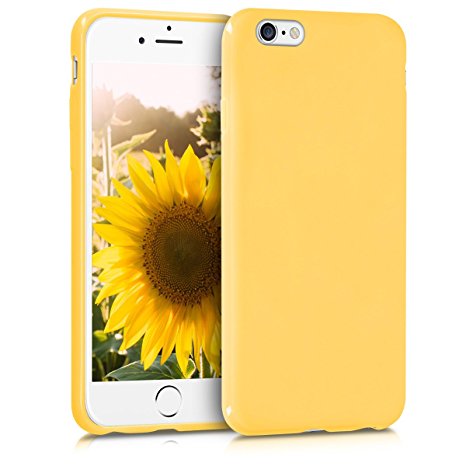 kwmobile Chic TPU Silicone Case for the Apple iPhone 6 / 6S in yellow matt