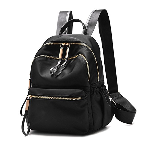 Wraifa Waterproof PU Leather Small Backpack Purse for Women School Bag for Girls