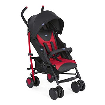 Chicco New Echo Stroller W/Bumper Bar Scarlet, Red