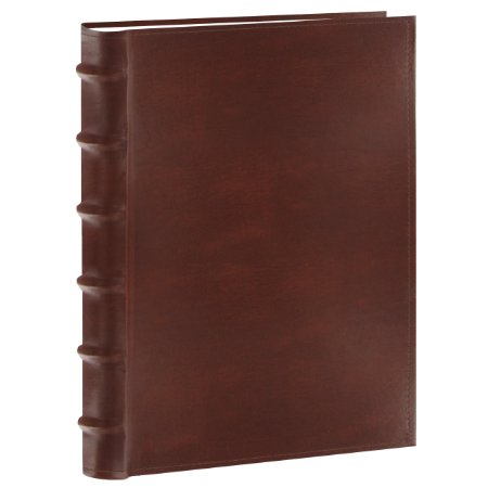 Pioneer Photo Albums 200-Pocket European Bonded Leather Photo Album for 5 by 7-Inch Prints Brown