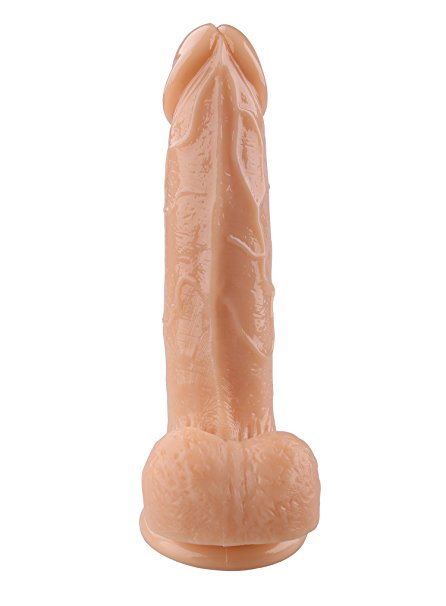 Realistic Dildo 8 inch Suction Cup Dildo Huge Cock Anal Dildo for Sex (Flesh)