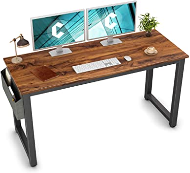 Cubiker Computer Desk 63" Modern Sturdy Office Desk Large Writing Study Table for Home Office with Extra Strong Legs, Dark Rustic