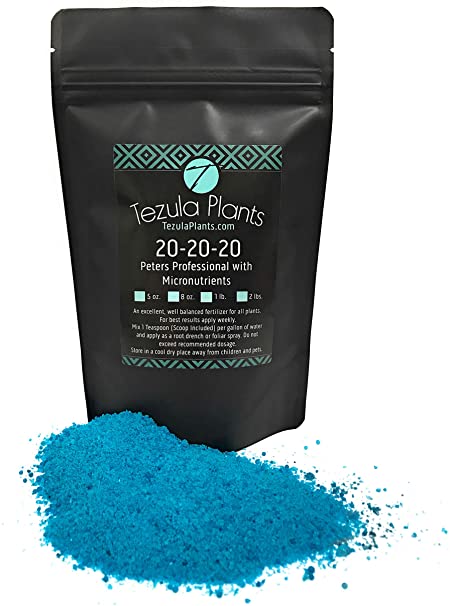 Peter’s Professional 20-20-20 General Purpose Water Soluble Fertilizer with Micro Nutrients. (1 Pound)