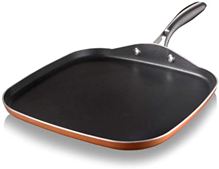 GOTHAM STEEL Griddle, 10.5" Pan, Brown