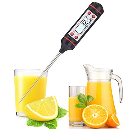 Grill Thermometer, RISEPRO® Digital Candy Cooking Food Thermometer Probe Meat Kitchen BBQ Selectable Temperature -50-300°C
