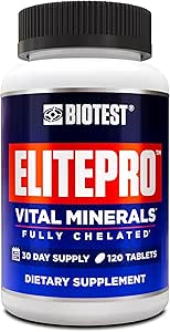 Biotest Elitepro Zinc Magnesium Selenium Chromium Glycinate (30 Day Supply) 120 Tablets