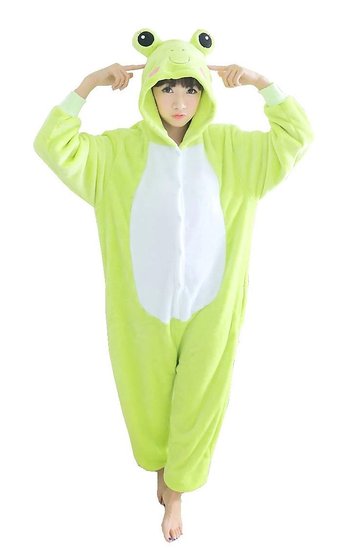 iNewbetter Sleepsuit Costume Cosplay Kigurumi Onesie Pajamas Frog