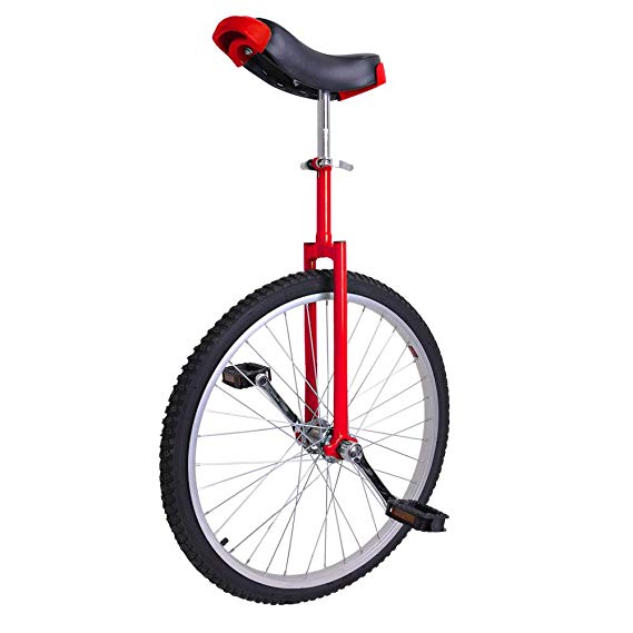 AW 24" Inch Wheel Unicycle Leakproof Butyl Tire Wheel Cycling Outdoor Sports Fitness Exercise Health