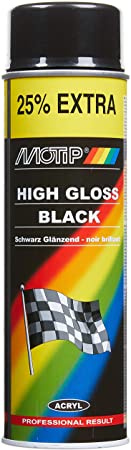MOTIP M04005 Lacquer, High Gloss Black, 500 ml
