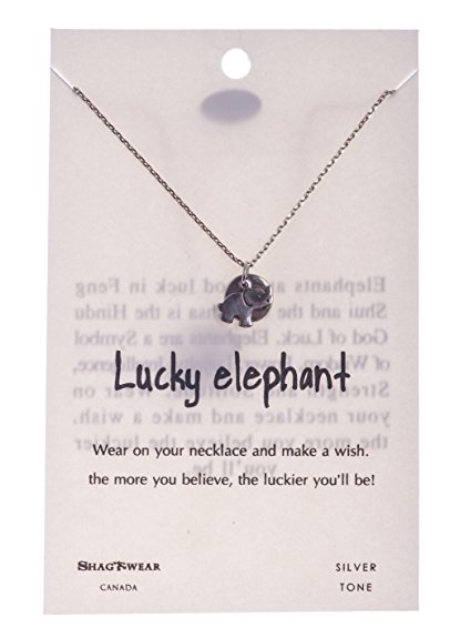 Shagwear Make a Wish and Luck Inspirations Quote Pendant Necklace