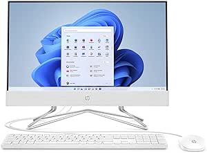 HP 22-DF 21.5-Inch Full HD WLED All-in-One PC Intel Celeron G5900T 4GB 256GB SSD Win 10