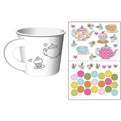 Tea Time Tea Party Decorate Your Own Favor Cups (6 ct)