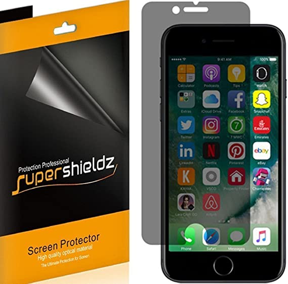 (2 Pack) Supershieldz Privacy Anti Spy Screen Protector Shield for Apple iPhone 8