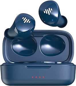 iLuv TB100 Pacific Blue Wireless Earbuds Cordless in-Ear Bluetooth 5.0 with Hands-Free Call MEMS Microphone, IPX6 Waterproof Protection, Long Playtime; Includes Compact Charging Case & 4 Ear Tips