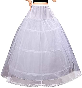 Ieuan Mermaid White Wedding Accessories Petticoat Underskirt Slips Evening Prom for Wedding Dress