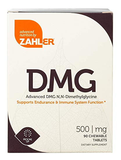 Zahler DMG 500mg, Advanced DMG N,N-Dimethylglycine Supplement, All Natural Supplement That Supports Endurance and Immune System Function, Certified Kosher, 90 Chewable Tablets …