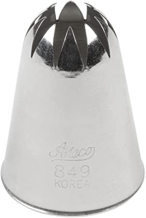 Ateco # 849 - Closed Star Pastry Tip .69'' Opening Diameter- Stainless Steel by Ateco