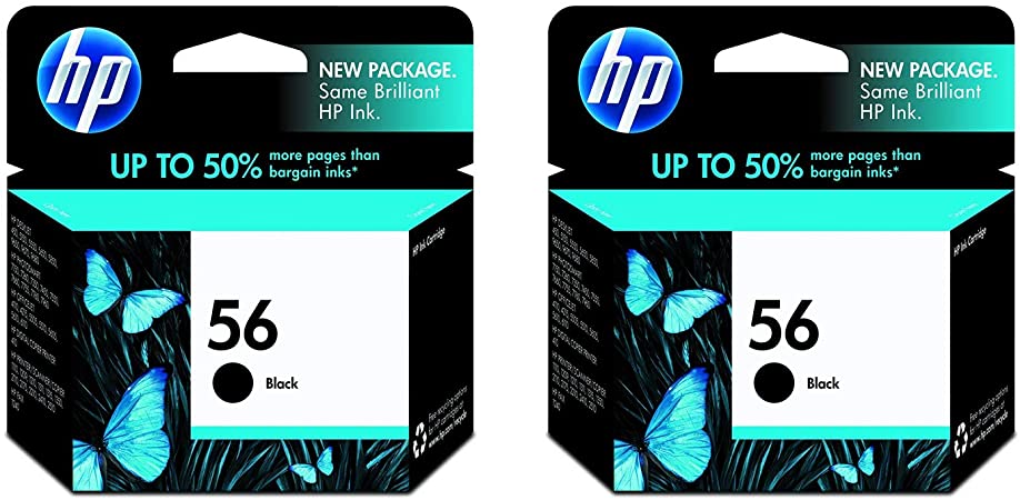 HP 56 | Ink Cartridge | Black | C6656AN - 2 Pack