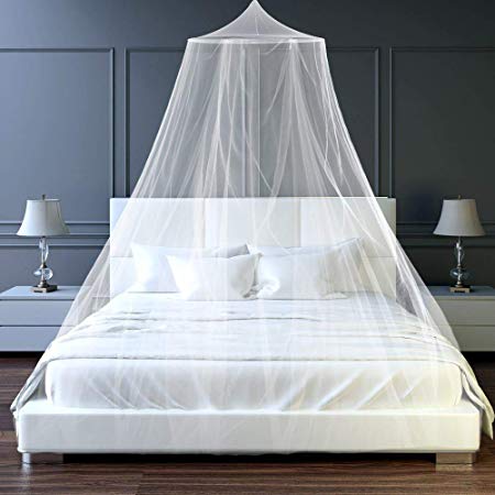Htovila Universal Mosquito Net Crib Netting Bed Canopies Bed Canopy Netting White for Indoor or Outdoor