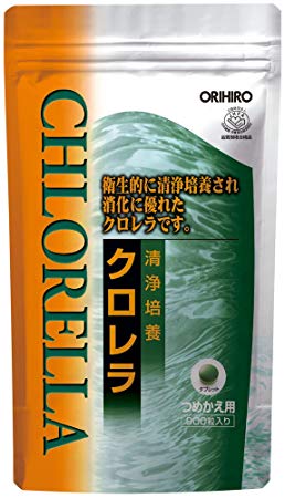 Japan Health and Beauty - Orihiro clean culture chlorella refill aluminum bag 900 tablets *AF27*