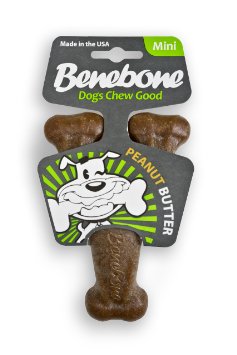 Benebone MINI Peanut Butter Flavored Wishbone Chew Toy