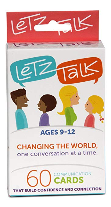 LetzTalk Conversation Starter and Question Cards - Builds Self-Esteem and Confidence - Ages 9-12