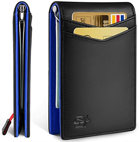 Zitahli Mens Wallet with Money Clip Slim RFID Front Pocket Wallets for Men