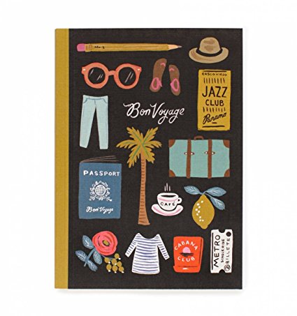 Rifle Paper Co - Travel Essential Journal to Record All Your Memories,Bon Voyage