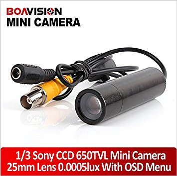 Mini Bullet Security Camera Sony CCD Rj10 DSP 650tvl 3d-dnr Starlight 0.0005 Lux OSD Menu Cctv Security Camera for 960h DVR