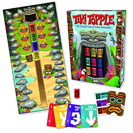 Gamewright Tiki Topple - The Tactical Board Game Totem Domination Board Game