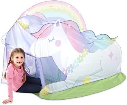 Basic Fun Playhut Unicorn Hut Pop-Up Play Tent for Indoor or Outdoor Play-Great Gift for Girls