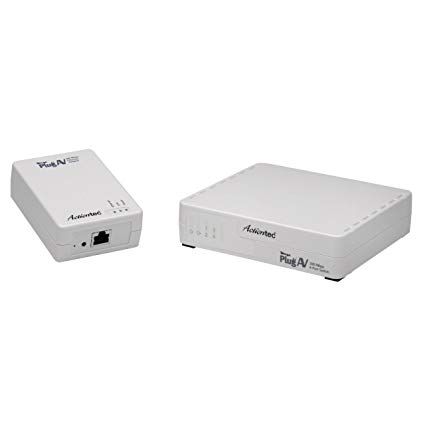 Actiontec MegaPlug 200 Mbps AV Powerline Ethernet Adapter and 4-Port Hub Kit