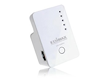 Edimax EW-7438RPn V2 300Mbps 802.11/b/g/n Universal Wi-Fi Range Extender, Repeater, Wireless Bridge, Access Point, Wall Plug design, Smart LED Signal Indicator, Easy iQSetup by Smartphone, No CD Required