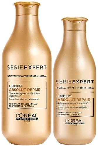 L'Oreal Professionnel Serie Expert Lipidium Absolut Repair Shampoo 300ml and Conditioner 200ml Duo