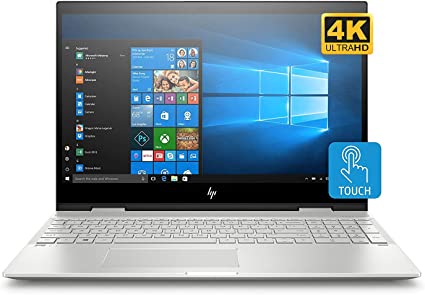 HP Envy x360-15t Home and Business Laptop (Intel i7-10510U 4-Core, 16GB RAM, 512GB PCIe SSD, 15.6" Touch 4K UHD (3840x2160), GeForce MX250, Active Pen, Fingerprint, WiFi, Win 10 Home)