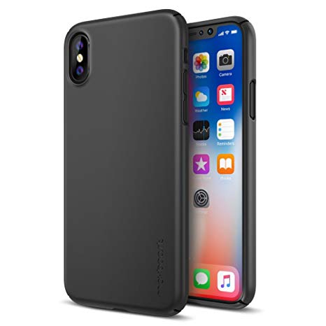 [Upgraded] Maxboost mSnap Case Designed for Apple iPhone XS/iPhone X [Black] Extreme Smooth Surface [Scratch Resistant] Matte Coating for Apple iPhone XS & iPhone X