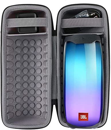 co2crea Hard Travel Case for JBL Pulse 4 Waterproof Portable Bluetooth Speaker (Black Case)