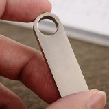 Gaina Mini Metal 512GB USB Flash Drive Keychain Style Silver