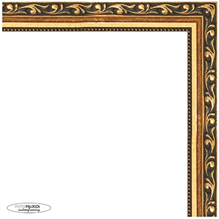 Poster Palooza 30x40 Traditional Gold Wood Picture Frame - Complete with Frame Grade Acrylic, Backing, and Hardware