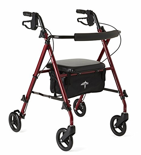 Medline Freedom Ultralight Rollator Burgundy