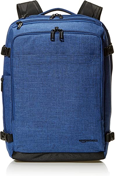 AmazonBasics Slim Carry On Travel Backpack, Blue - Weekender