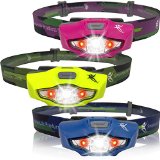 SmartLite Ultra LED Headlamp - Super Light Super Bright -- Top Selling Compact Headlight for Running Hiking Cycling Camping and DIY Home Improvement Projects - By SmarterLife Products