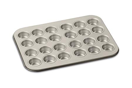 Cuisinart AMB-24MMPCH Chef's Classic Nonstick Bakeware 24-Cup Mini Muffin Pan, Champagne