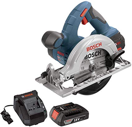 Bosch 18V 6.5in Cordless Circular Saw   Battery & Charger (Renewed)