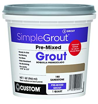 Custom PMG180QT 1-Quart Simple Premium Grout, Sandstone