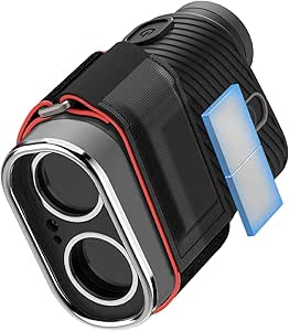 Spigen Golf Universal Magnetic Rangefinder Strap, Wrap, Mount, Securely Holds Golf Laser Rangefinders to Carts - Black