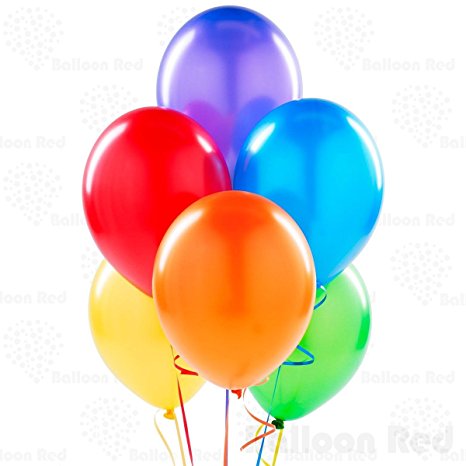 12 Inch Latex Balloons (Premium Helium Quality), Pack of 144, Assorted